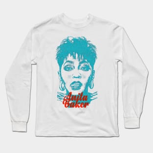 Retro Anita Baker Overprint Long Sleeve T-Shirt